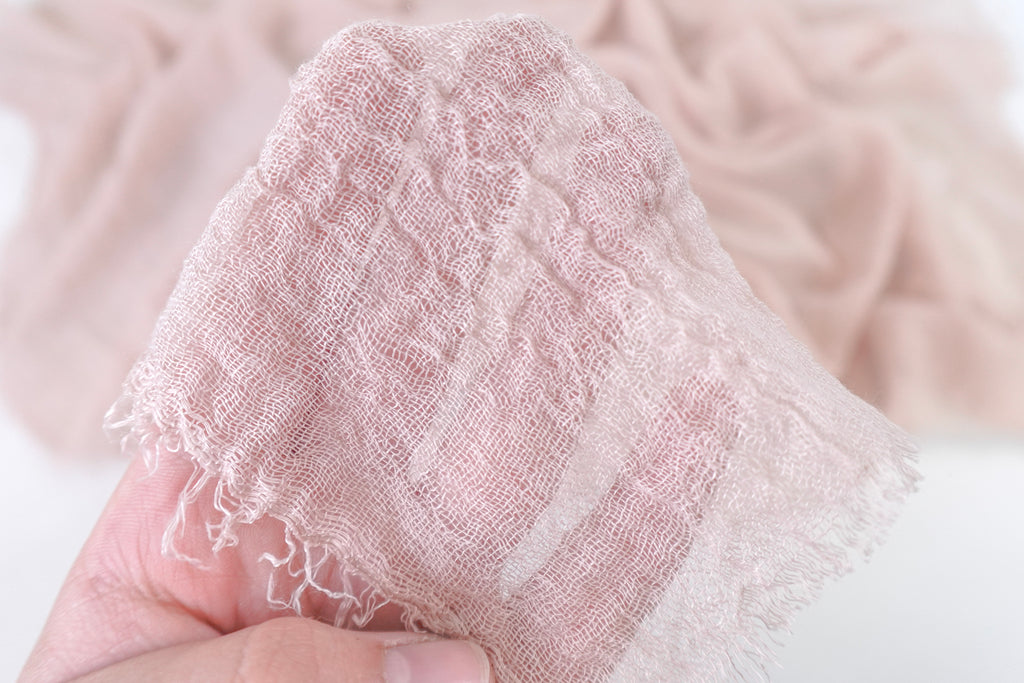 Dusty Rose Gauze Scarf
