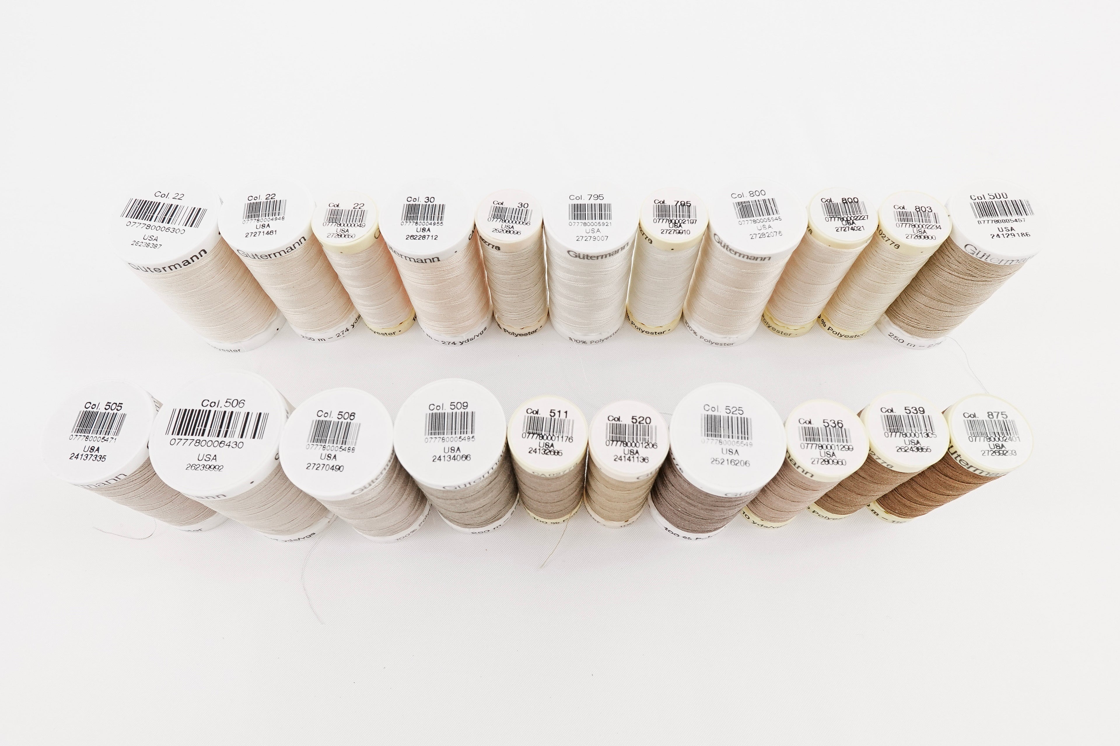 Thread Creams, Tans, Browns