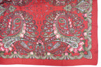 True Red Large Russia Style Church Scarf