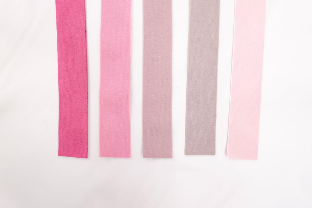 Reds & Pinks Soft 1.5" Waistband Elastic