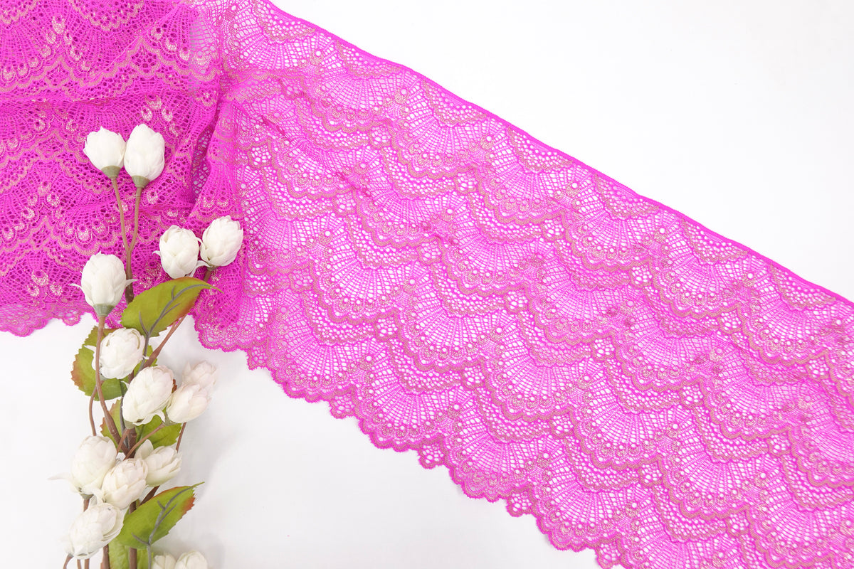 Magenta 9.25" Lace