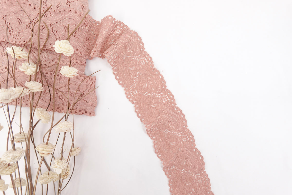 Rose Gold 2.75" Lace Trim