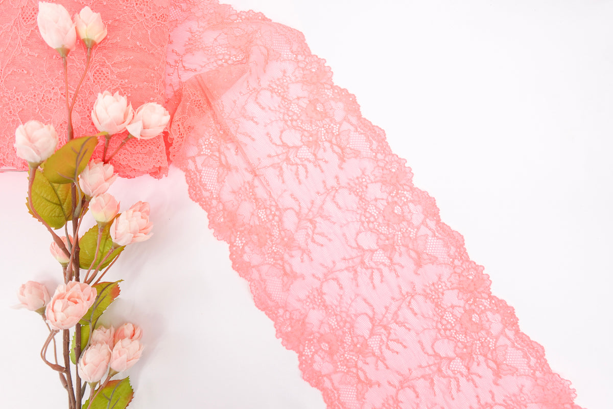 Hot Pink 8" Lace