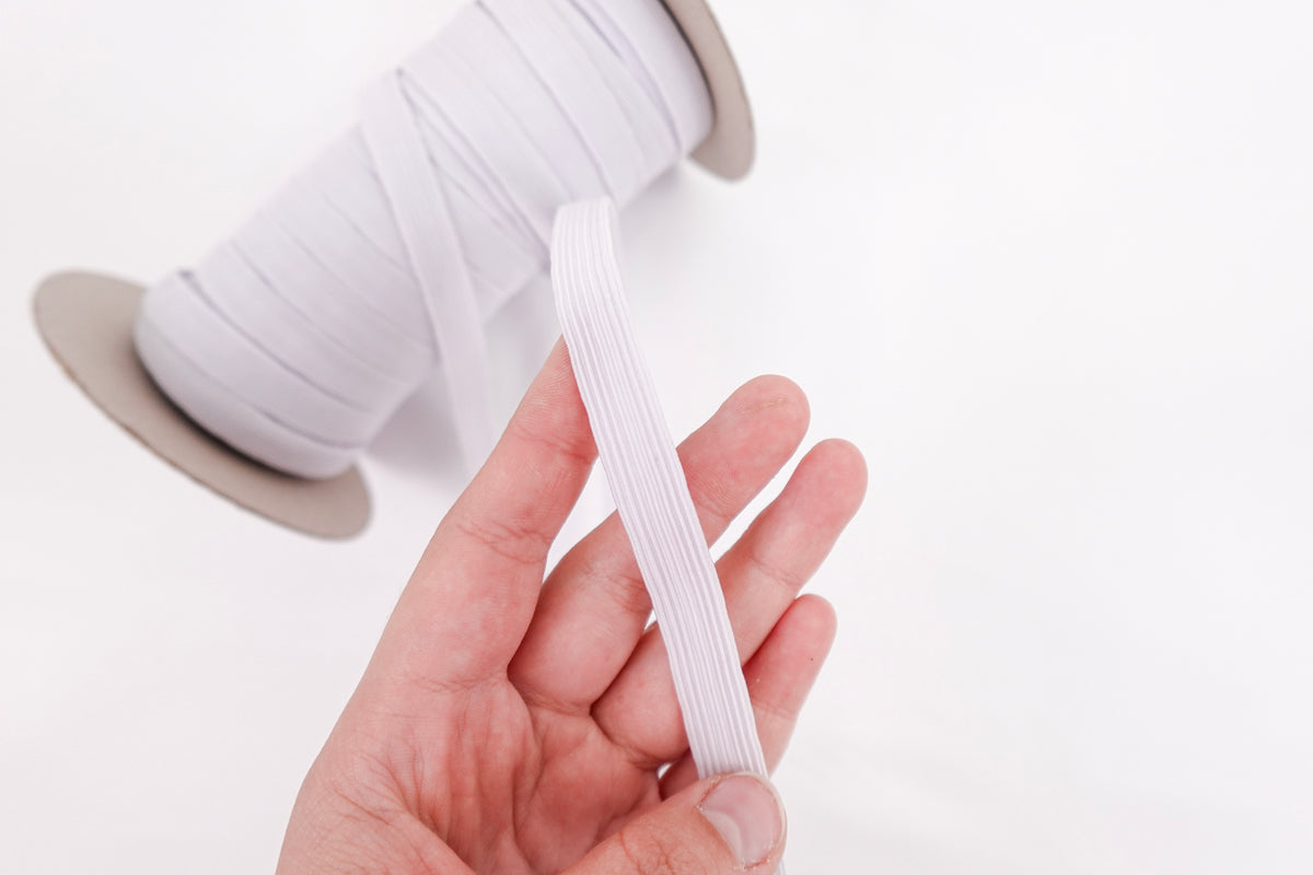 White 11mm Elastic