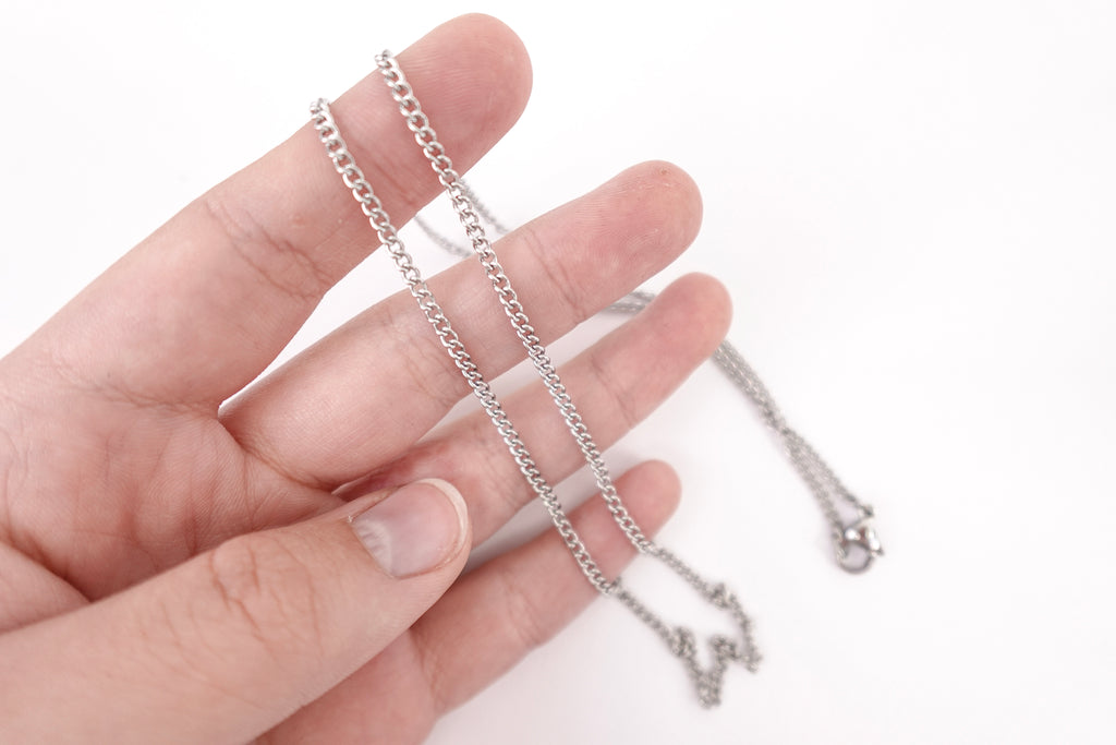 Stainless Steel 21.5" Chain Necklace