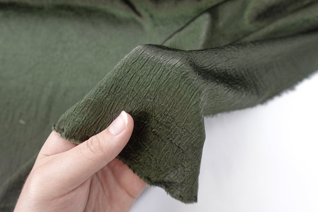 Olive Green Velvet Feel