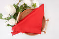 True Red Triangle Shimmer Scarf