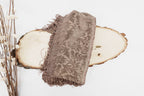 Walnut Tone On Tone Church Scarf with Fringe