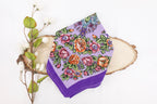 Bright Purple Large Russia Style Church Scarf