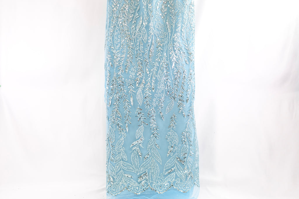 Opal Glitter & Sequin Bridal Lace