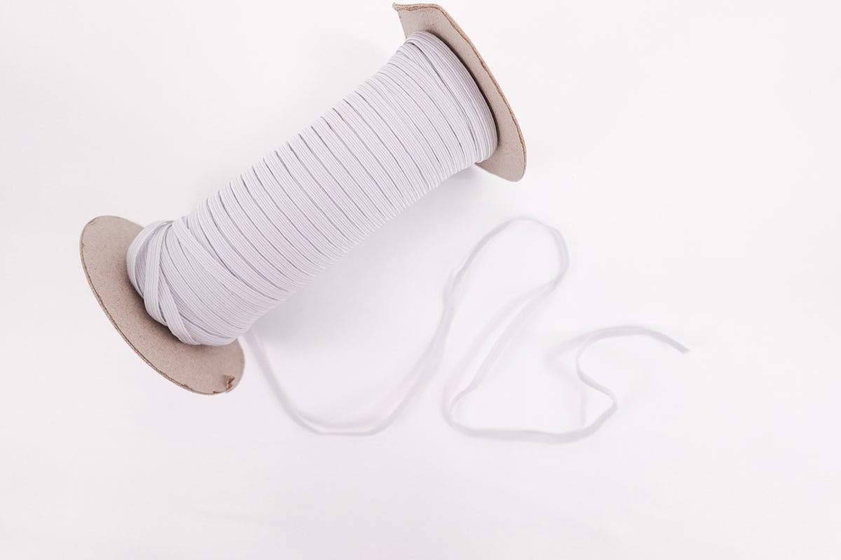 White 4mm Elastic