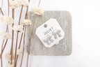 Silver Toned Pearl Bow Stud Earrings