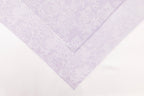 Bright Purple Roses Design Two Tone Church Scarf with Frayed Edge