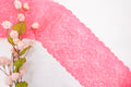 Hot Pink 7.75" Lace