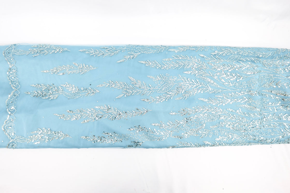 Opal Glitter & Sequin Bridal Lace