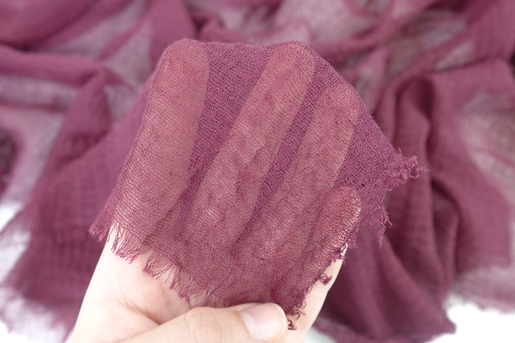 Muted Berry Gauze Scarf