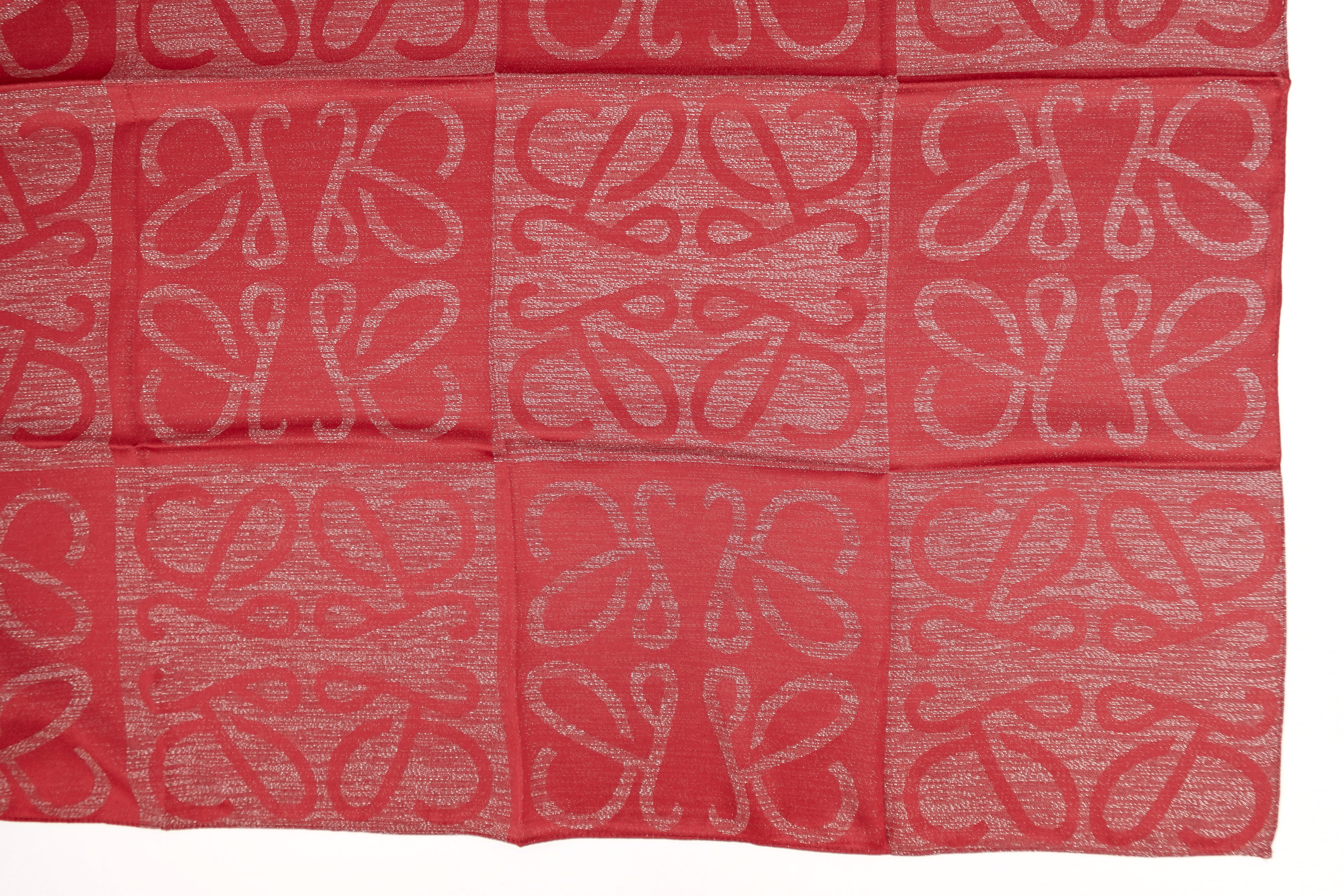 Cranberry Soft and Shiny Church Scarf