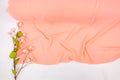 Neon Coral Georgette