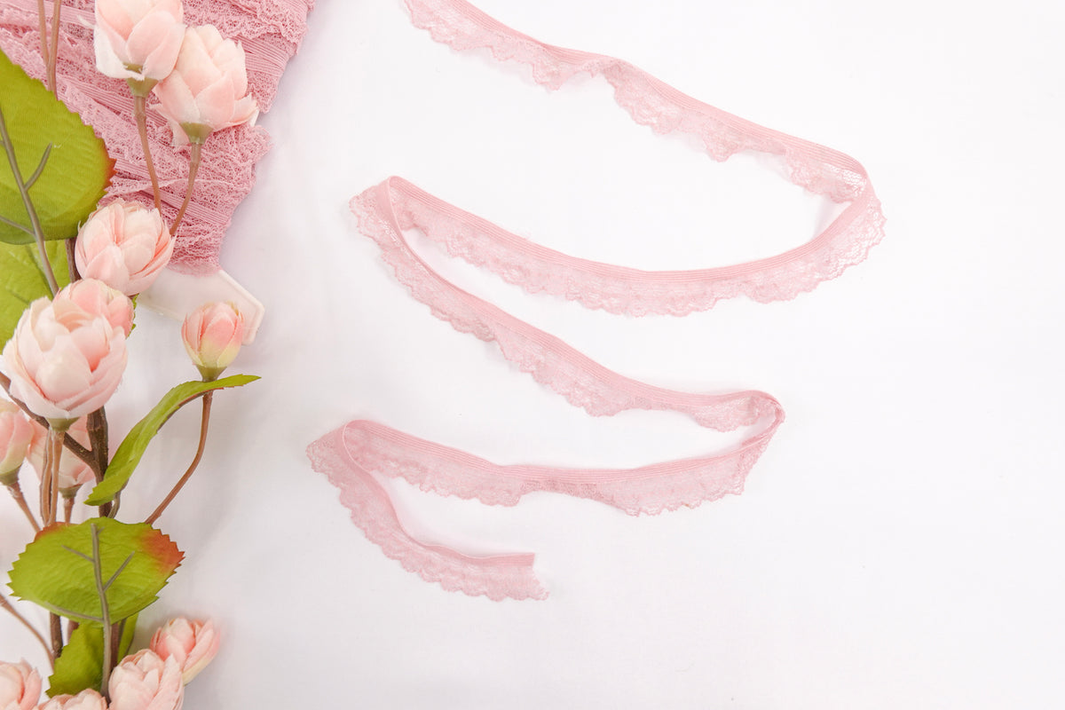 Pink 0.5" Lace Trim