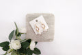Gold Dipped Cuff Drop Pearl Earrings