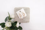 Gold Dipped Cuff Drop Pearl Earrings