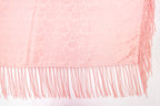 Lily Pink Tone On Tone Church Scarf with Fringe