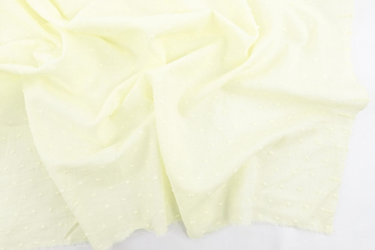 Daffodil 100% Cotton Swiss Dot