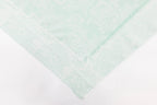 Mint Roses Design Two Tone Church Scarf with Frayed Edge