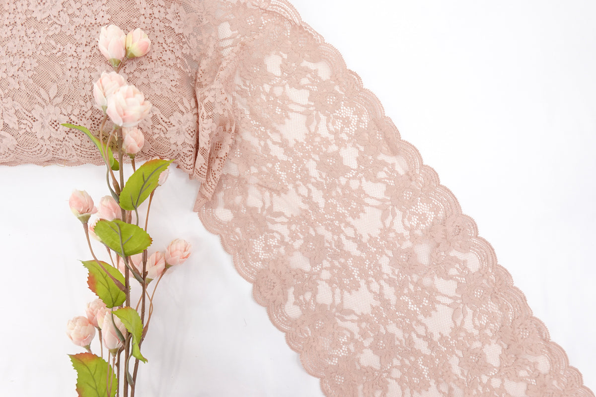 Muted Pink 9.5" Lace