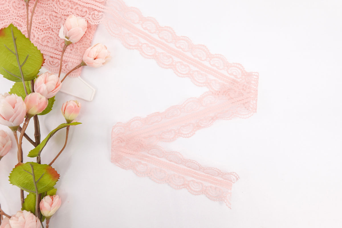 Lily Pink 1.75" Lace Trim
