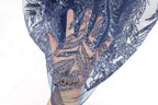 Navy Glitter & Sequin Bridal Lace