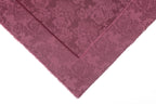 Muted Berry Roses Design Two Tone Church Scarf with Frayed Edge