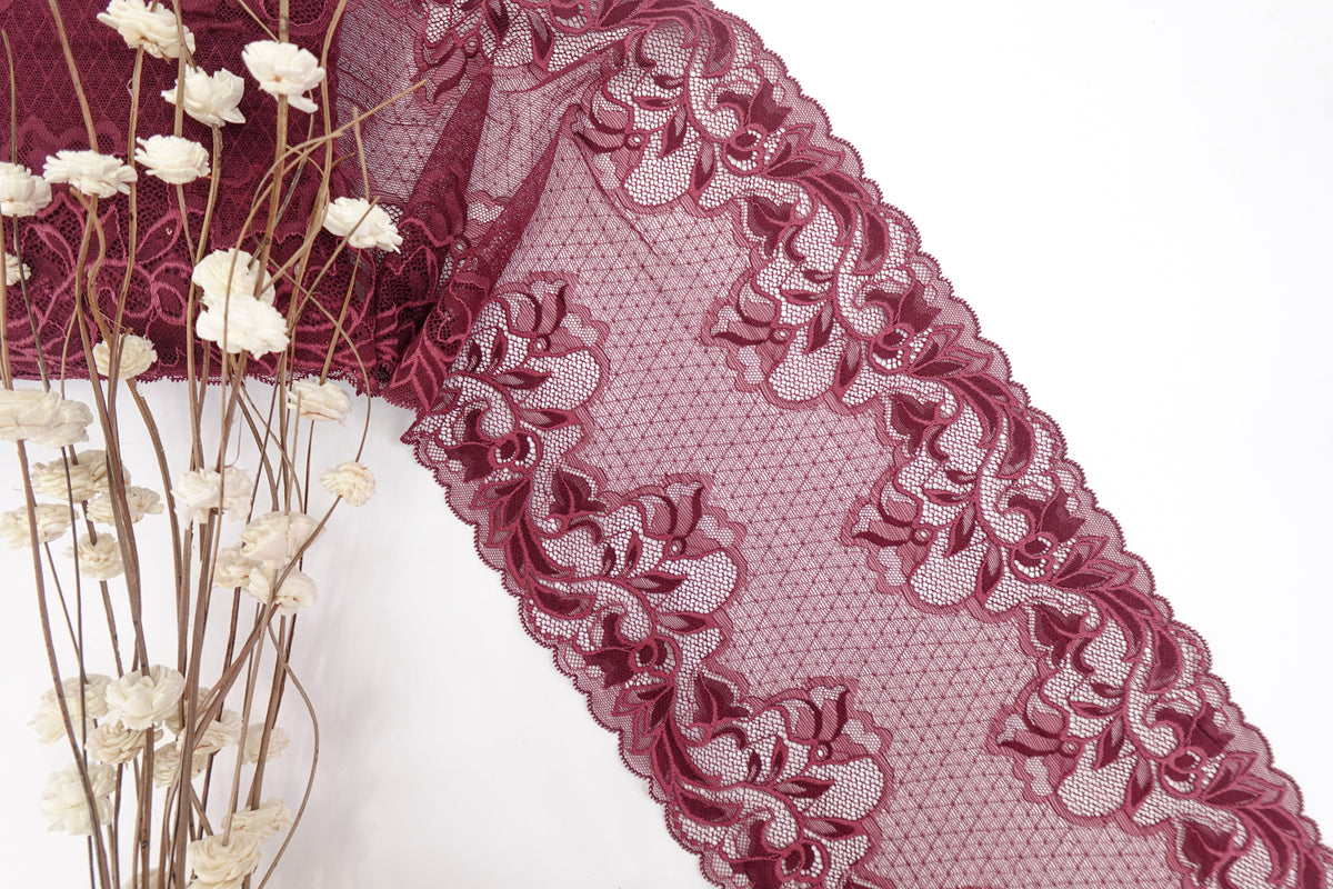 Dark Garnet 9" Lace