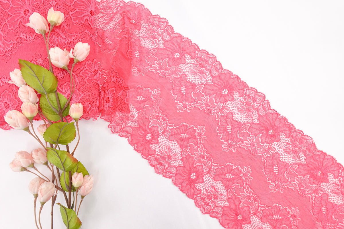 Hot Pink 8" Lace