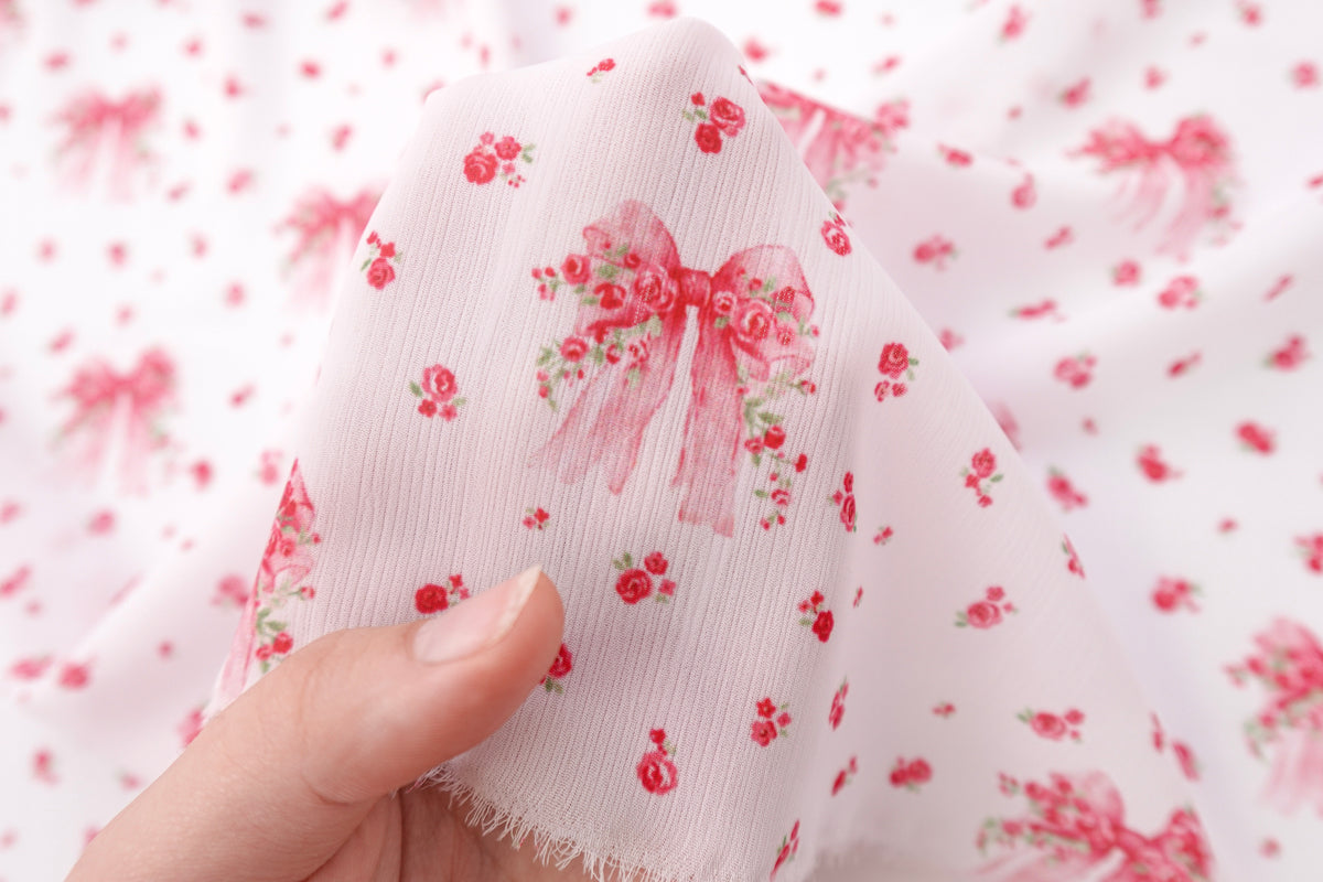Aurora Pink Bows Canadian Feel Print