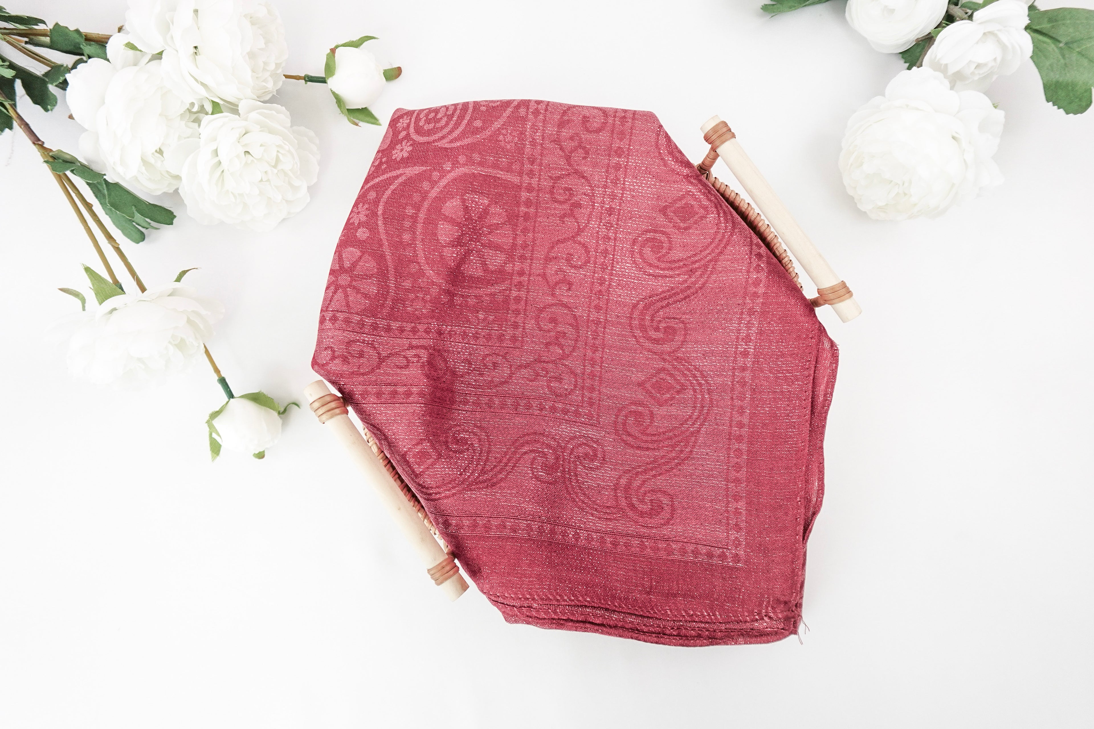Garnet Soft and Shiny Church Scarf