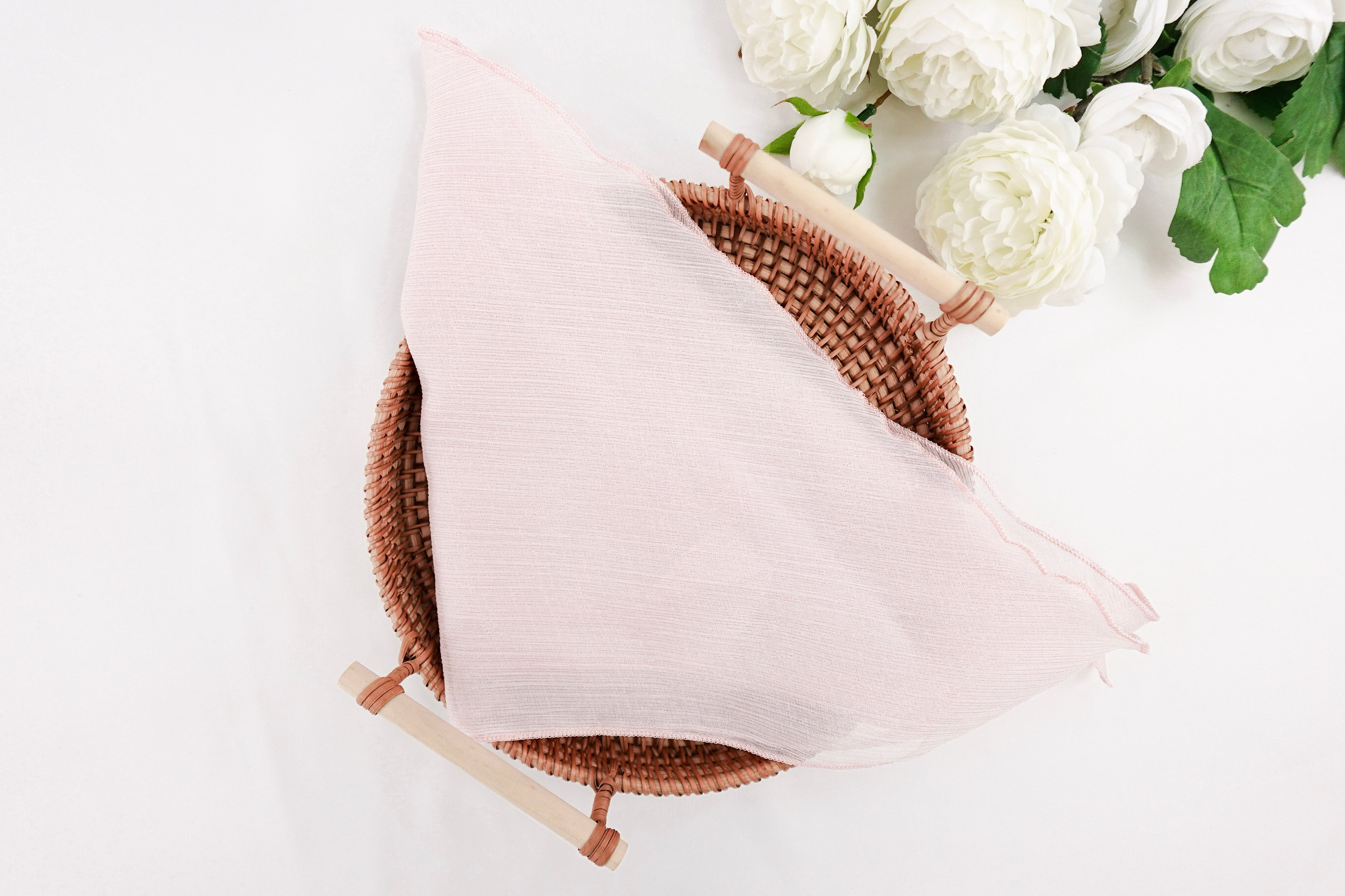 Fairytale Pink Triangle Shimmer Scarf