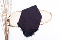 Blackberry Tone On Tone Church Scarf with Fringe