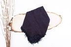 Blackberry Tone On Tone Church Scarf with Fringe