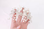 Diamond Flowers & Pearls Headband