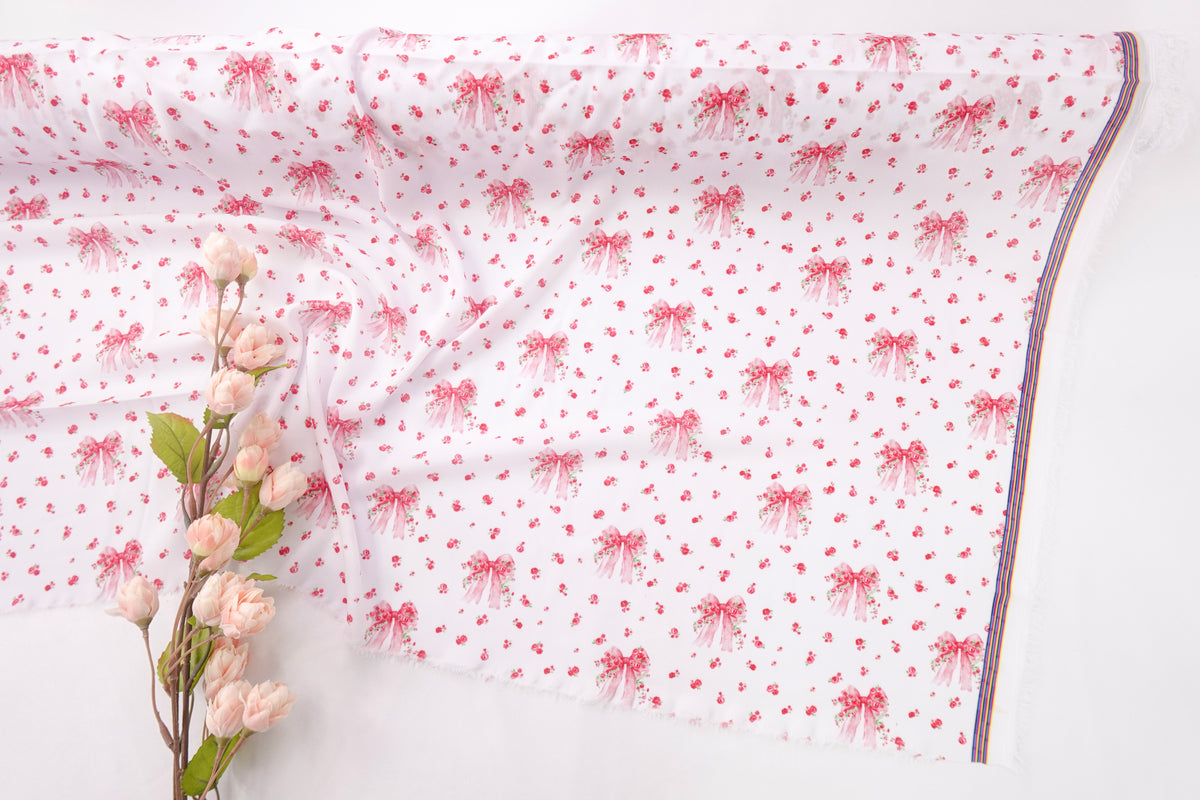 Aurora Pink Bows Canadian Feel Print
