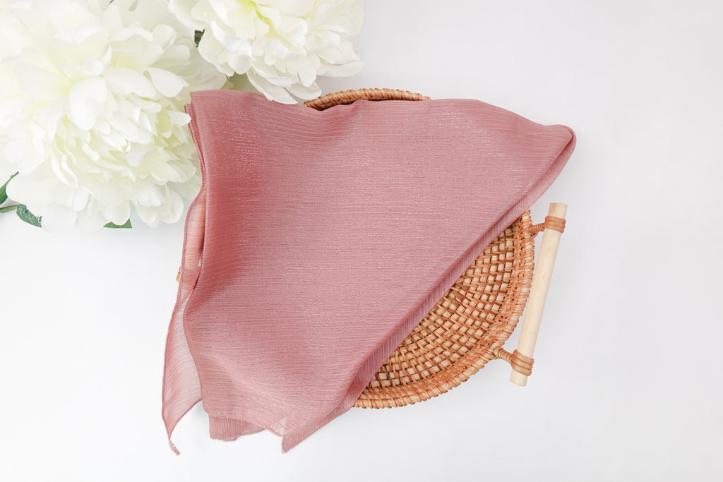 Mahogany Triangle Shimmer Scarf