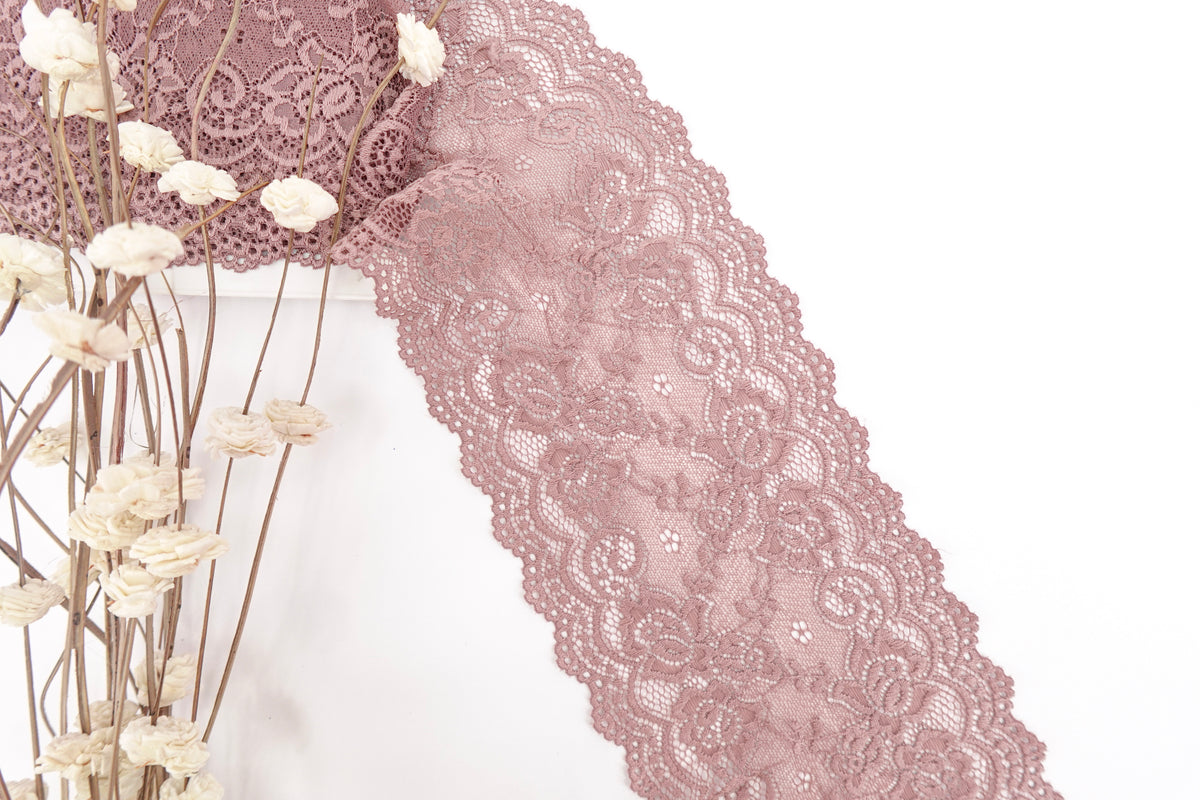 Mauve 6" Lace
