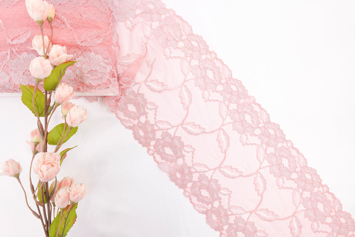 Bright Lily Pink 8" Lace