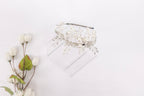 Diamond Flowers & Pearls Headband