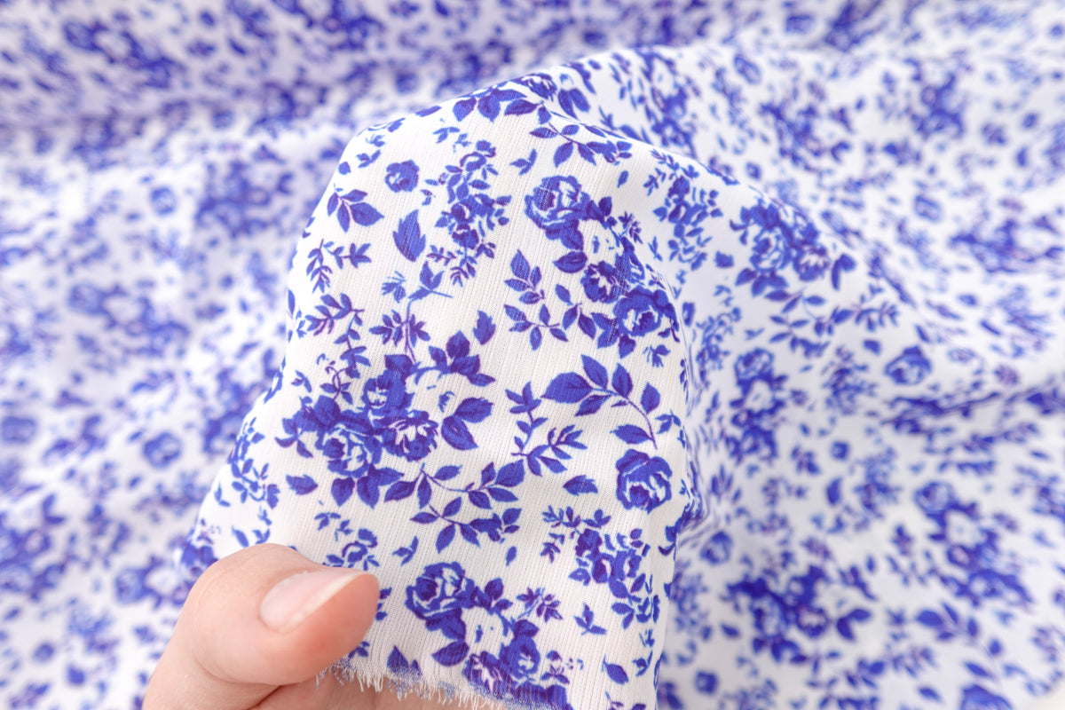 Royal Blue Canadian Feel Print