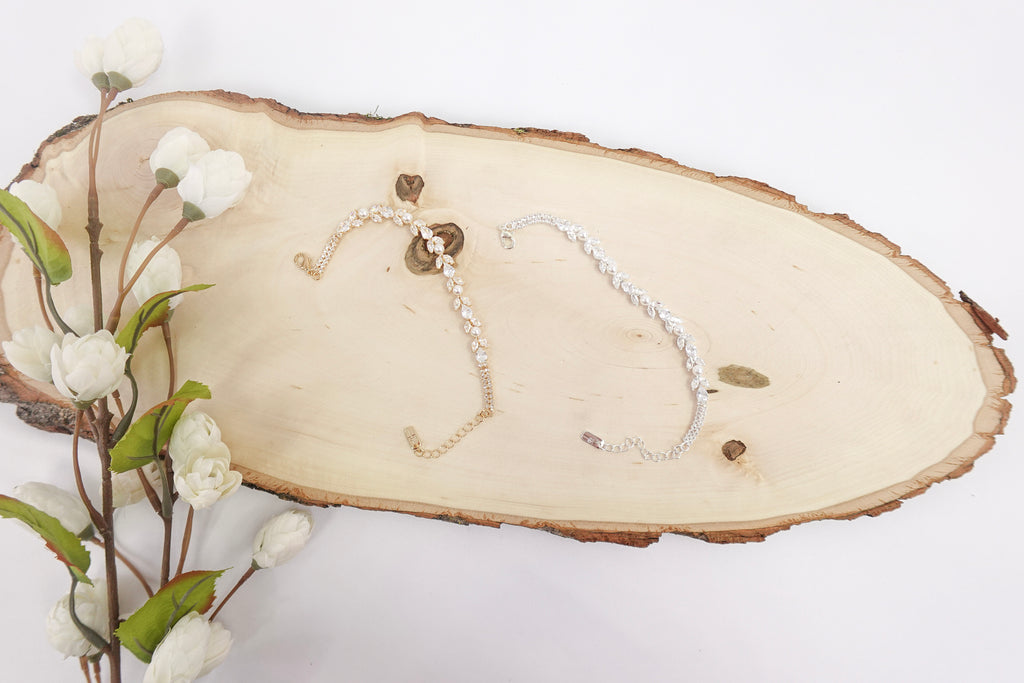 Cubic Zirconia & Pearl Bracelet