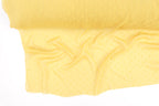 Mustard Yellow Swiss Dot Chiffon with Metallic Details