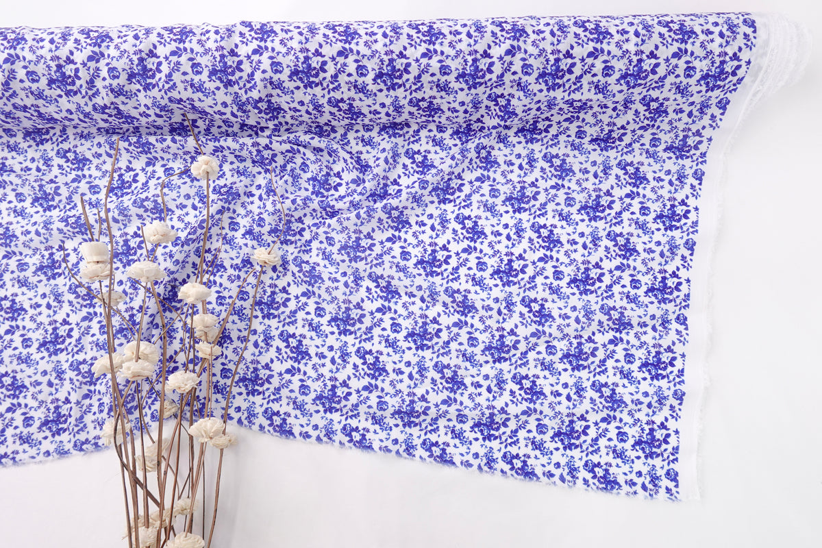 Royal Blue Canadian Feel Print