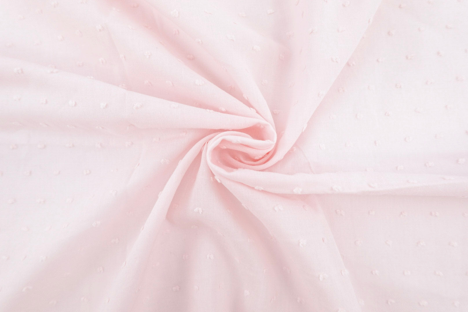Fairytale Pink 100% Cotton Swiss Dot